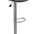 Carl 25-29 Inch Vegan Faux Leather Bar Stool- Adjustable Height- Set of 2- Gray