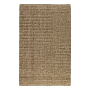 Quell 2 x 3 Handwoven Area Rug- Natural Brown Seagrass- Braided Design