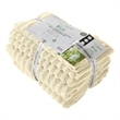 Cora 6 Piece Soft Egyptian Cotton Towel Set- Classic Textured Design- Cream