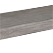Ebb 59 Inch Rectangular Dining Bench- Faux Metal Inset- Handcrafted- Gray