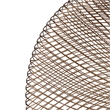 14 Inch Round Wall Mounted Lamp- Iron Mesh and Hardware- Gold Finished