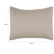 Kahn 26 Inch Hand Stitched Standard Pillow Sham- Cotton Fill- Matte Brown