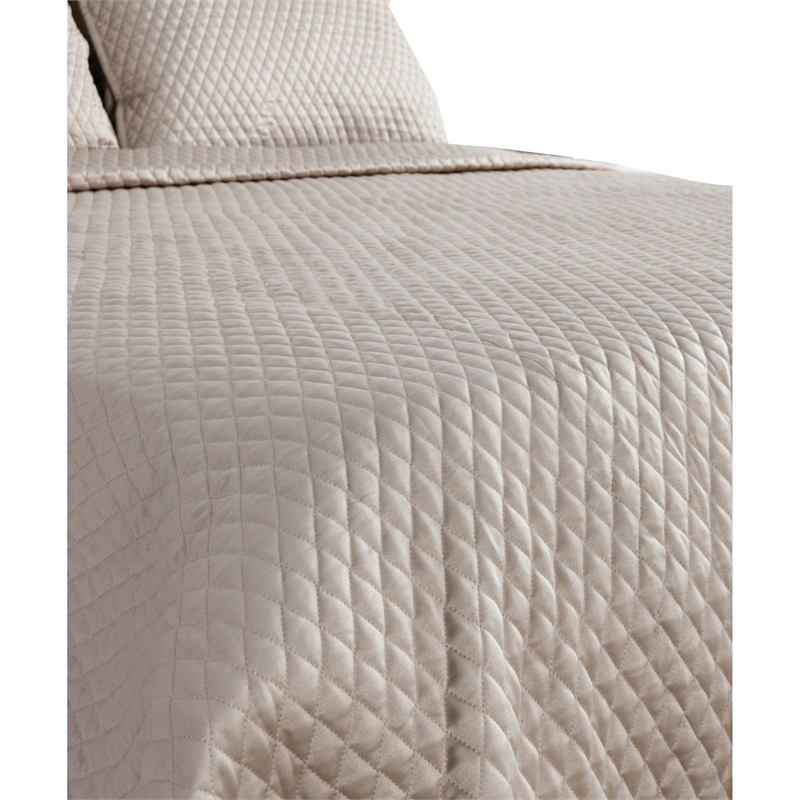 Kahn 26 Inch Hand Stitched Soft Sateen Euro Pillow Sham- Cotton Fill Brown