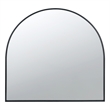 Cod 33 Inch Modern Wall Mirror- Simplistic Arched Black Metal Frame
