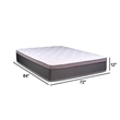 Cari 12 Inch Hybrid California King Mattress- Gel Memory Foam- Pocket Coils