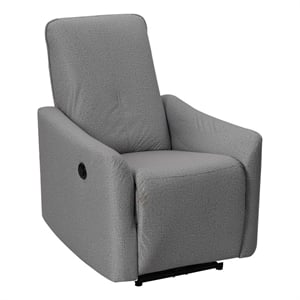 35 Inch Modern Power Recliner Chair- Touch Control Button- Gray Fabric