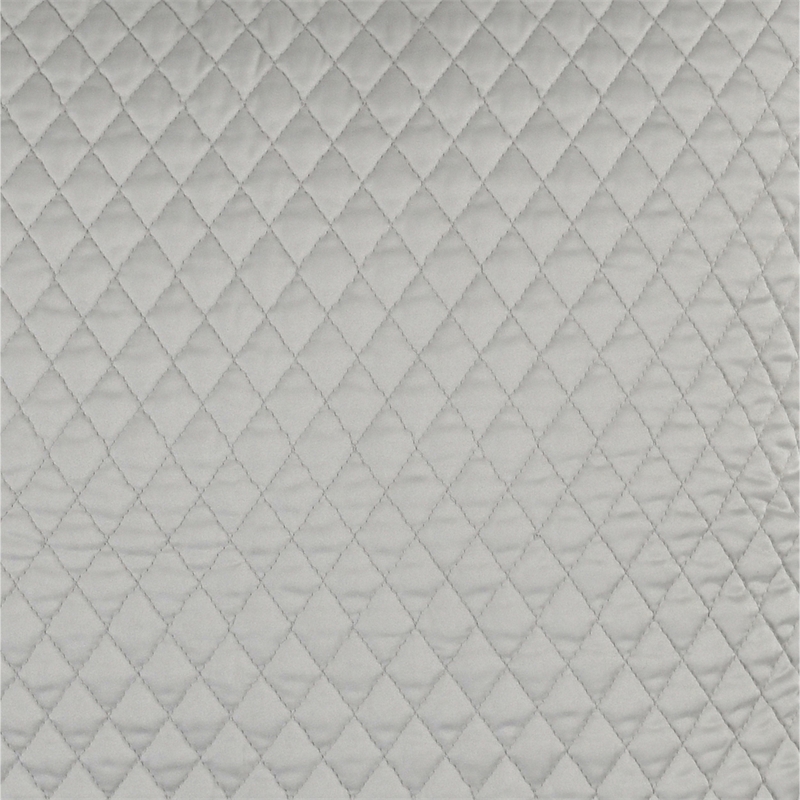 Kahn 26 Inch Hand Stitched Sateen Euro Pillow Sham- Cotton Fill- Silver
