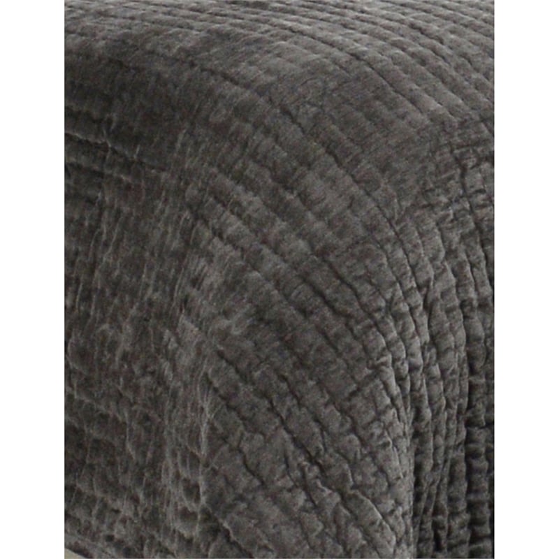 Lipa 96 x 108 Handmade King Quilt- Polyfill- Cotton Binding- Dessert Brown