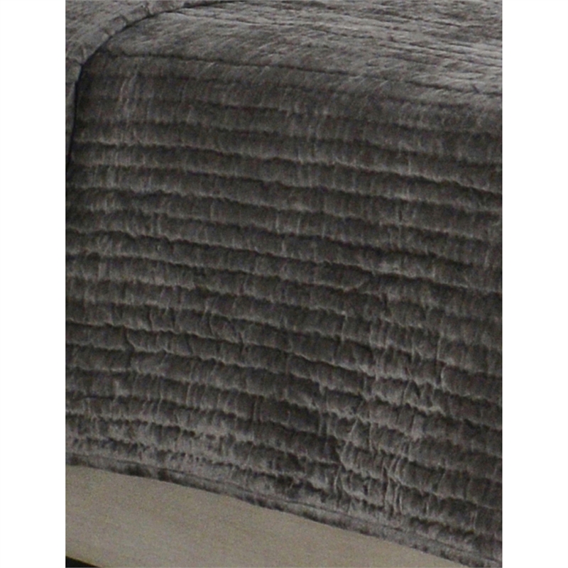 Lipa 96 x 108 Handmade King Quilt- Polyfill- Cotton Binding- Dessert Brown