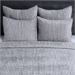 Lipa 96 x 108 Handmade King Size Quilt in Textured Design- Polyfill- Gray