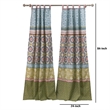 Kaw Set of 2 Panel Curtains- Multicolor Geometric Patterns- Polyester