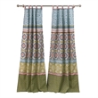 Kaw Set of 2 Panel Curtains- Multicolor Geometric Patterns- Polyester