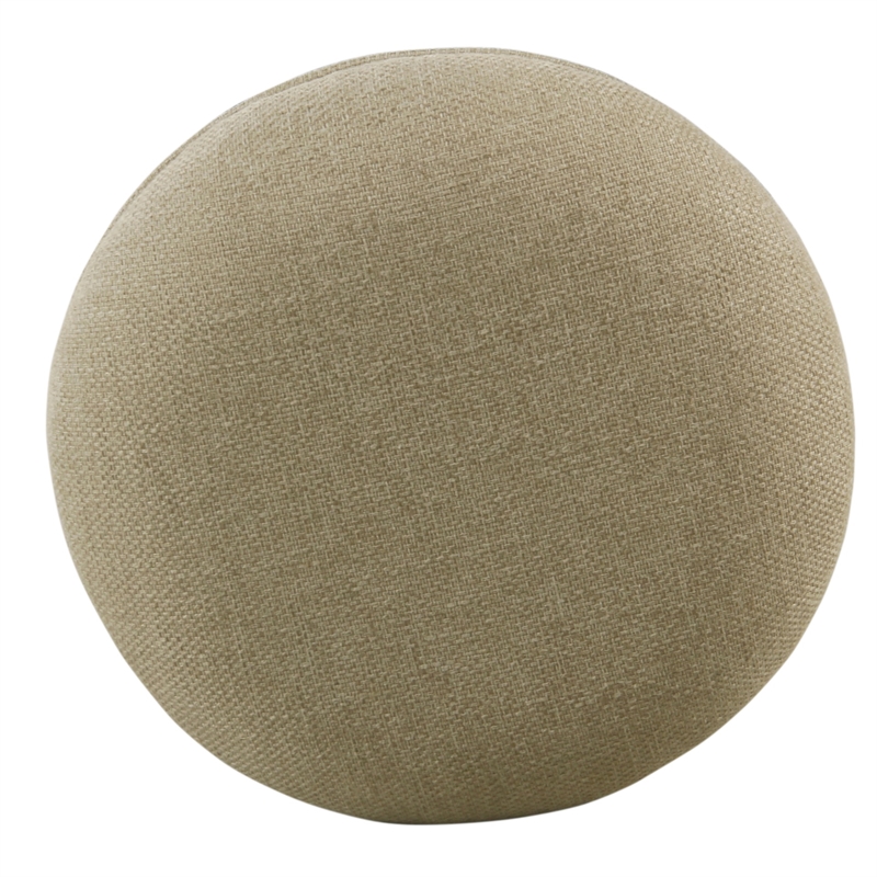 Metal Counter Stool with Swivelling Fabric Padded Seat- Beige and Black