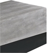 45 Inch Rectangular Mango Wood Coffee Table- Iron Base- Washed White and Black