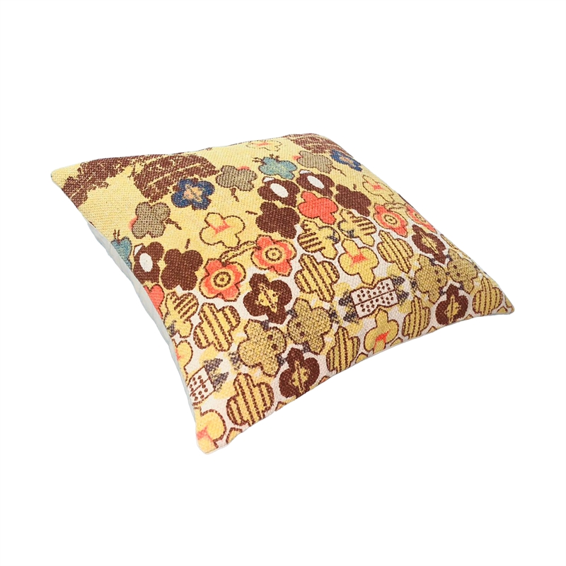 18 x 18 Square Accent Pillows- Printed Quatrefoil Design- Set of 2- Multicolor