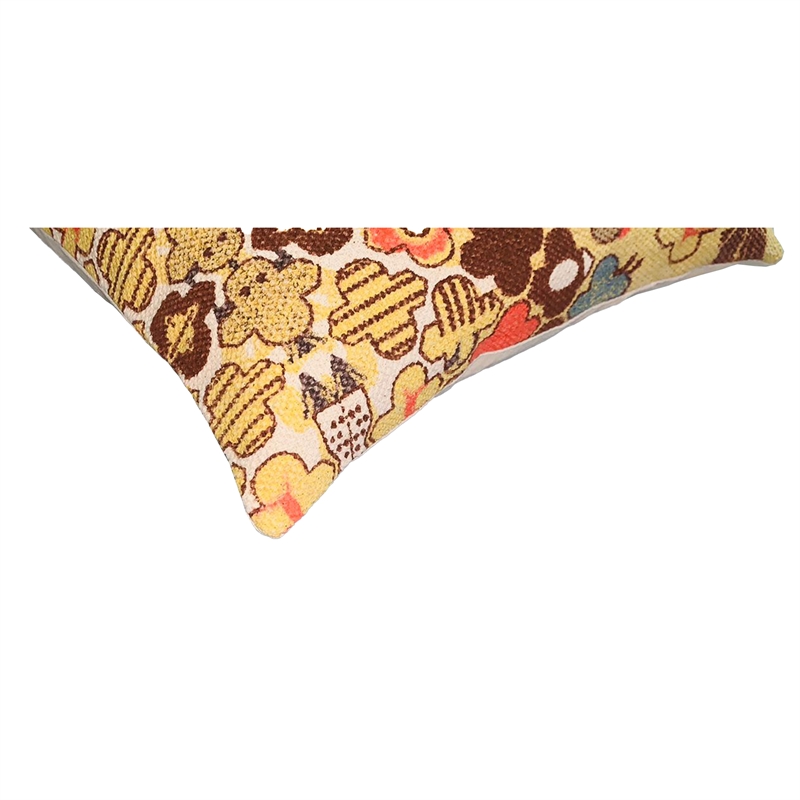 18 x 18 Square Accent Pillows- Printed Quatrefoil Design- Set of 2- Multicolor