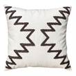 17 x 17 Inch Square Cotton Accent Throw Pillows- Aztec Embroidery- Set of 2