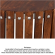 Myla 31 Inch Handcrafted Round Coffee Table with Vertical Planks- Iron Rivets