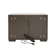 Wooden Nightstand with Two Drawer and Open Shelf- Dark Brown