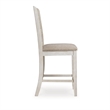 Myra Barstool Chair Set of 2 - Padded Seats and Ladderbacks - Dual Tone