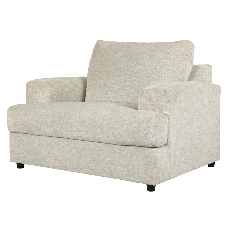 Tren Oversized Sofa Chair - Textured Beige Pillow Back - Deep Seat Cushion