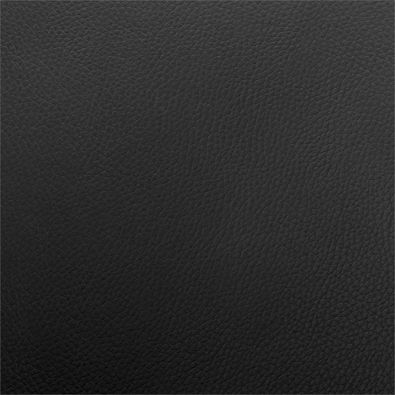 Leatherette Dining Chair with Slightly Curved Seat- Black