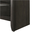 Wooden Nightstand with Bevel Drawer Front- Gray