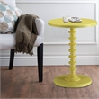 Astonishing Side Table With Round Top- Yellow