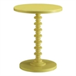 Astonishing Side Table With Round Top- Yellow