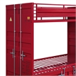 Metal Base Twin Turdle with Slat System and Cremon Bolts- Red