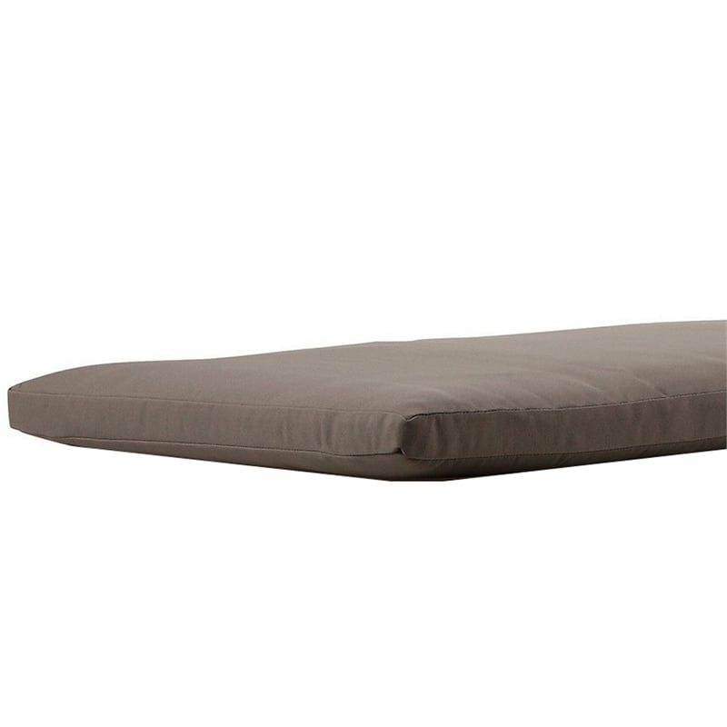 76 x 25 Outdoor Lounger Cushion- 2 Inch Thick Padding- Modern Gray Fabric