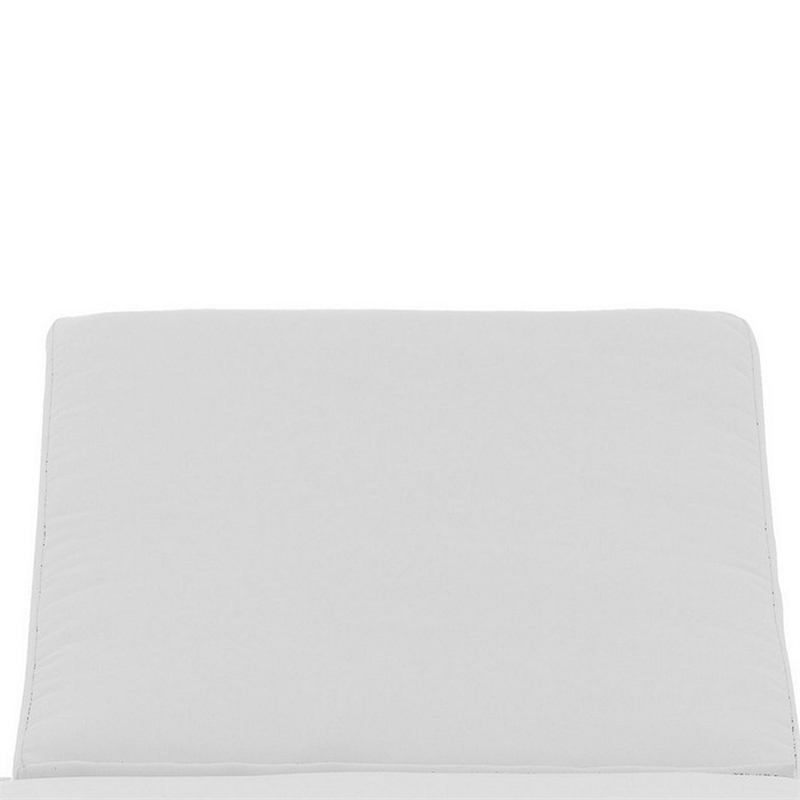 Edie 76 Inch Outdoor Lounger Cushion- White
