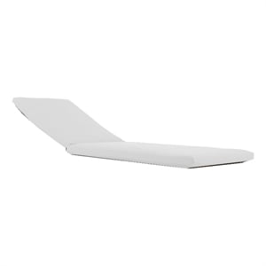 Edie 76 Inch Outdoor Lounger Cushion- White