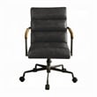 Metal & Leather Executive Office Chair- Antique Brown