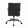 Metal & Leather Executive Office Chair- Antique Brown