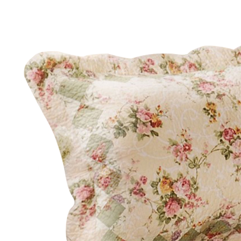 Denali Fabric Standard Size Sham with Floral Prints- Multicolor