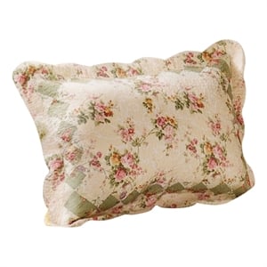 Denali Fabric Standard Size Sham with Floral Prints- Multicolor