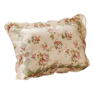 Denali Fabric Standard Size Sham with Floral Prints- Multicolor