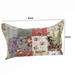 Eiger Fabric Standard Size Sham with Jacobean Prints- Multicolor