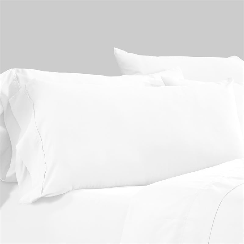 Minka 4 Piece Twin Bed Sheet Set- Soft Microfiber- White