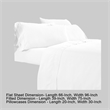 Minka 4 Piece Twin Bed Sheet Set- Soft Microfiber- White