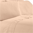 Minka 6 Piece California King Bed Sheet Set- Soft Microfiber- Sand Pink