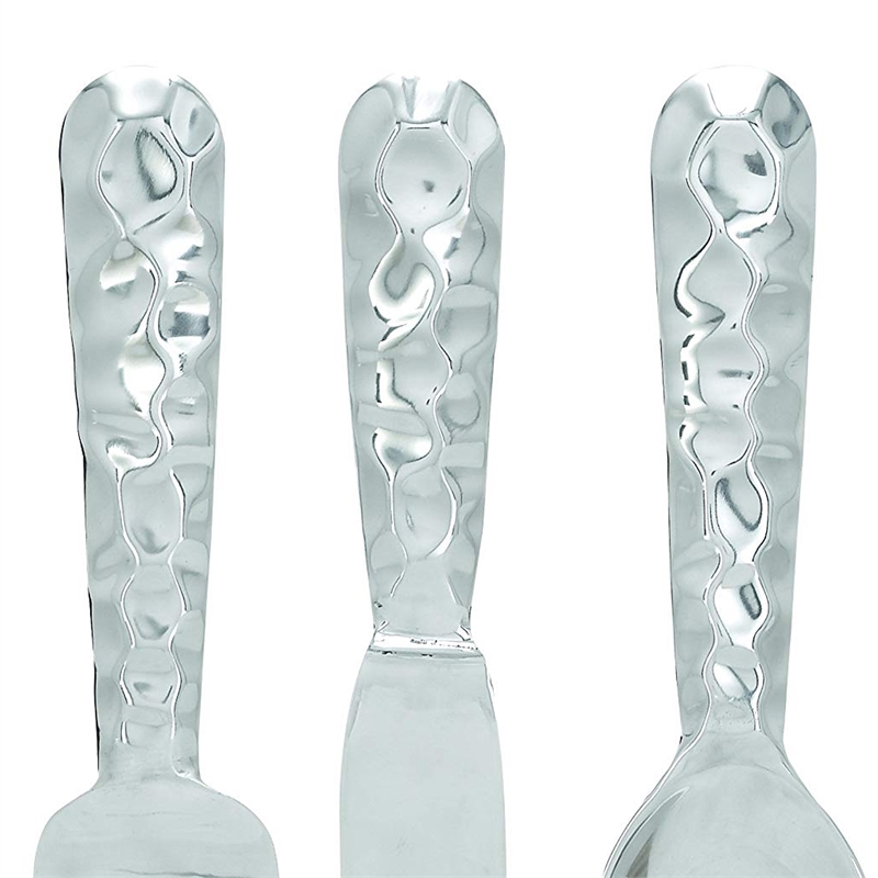 Artistic Cutlery Wall Decor In Aluminum- Set of Three- Silver