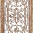 Rectangular Mango Wood Wall Panel Hand Crafted With Intricate Carving- Brown