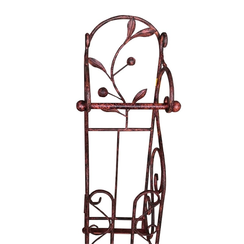 Noe Benzara Classic Free standing Metal Toilet Paper Holder- Bronze