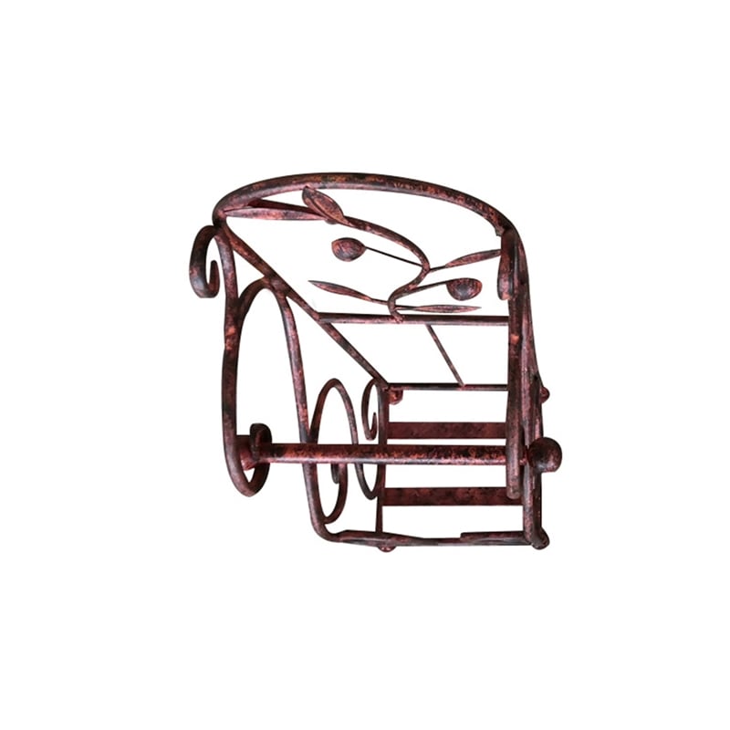Noe Benzara Classic Free standing Metal Toilet Paper Holder- Bronze