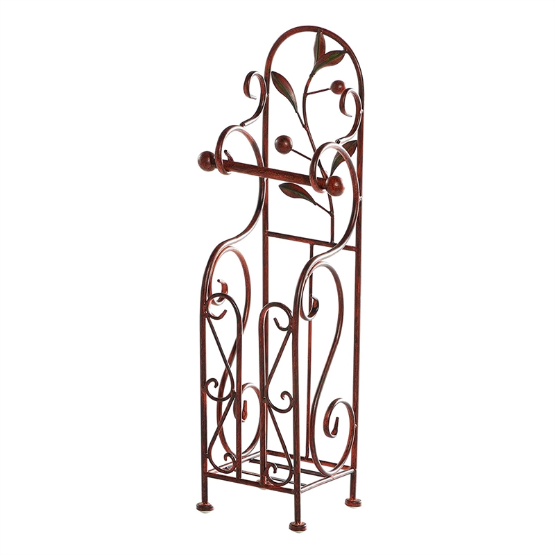Noe Benzara Classic Free standing Metal Toilet Paper Holder- Bronze