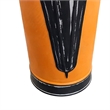 21- 16 Inch Metal Umbrella Stands- Black Engraved Artwork- Set of 2- Orange