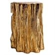 Well Designed Nature Inspired Tree Trunk Stool- Gold