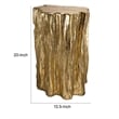 Well Designed Nature Inspired Tree Trunk Stool- Gold